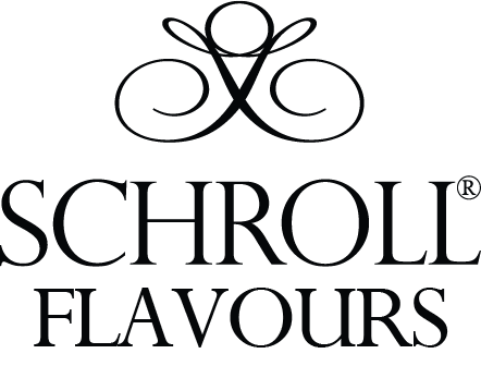 Black logo of Schroll Flavours